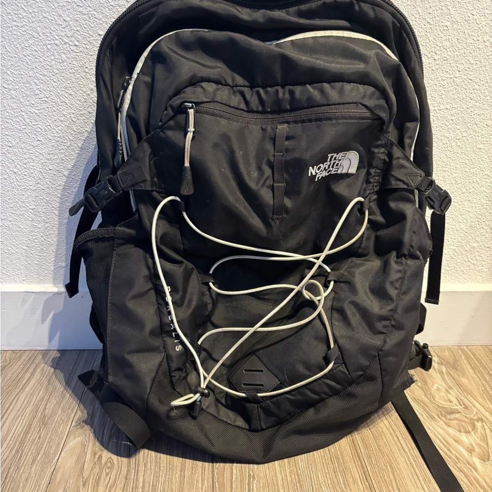 The North Face Black and Blue Backpack